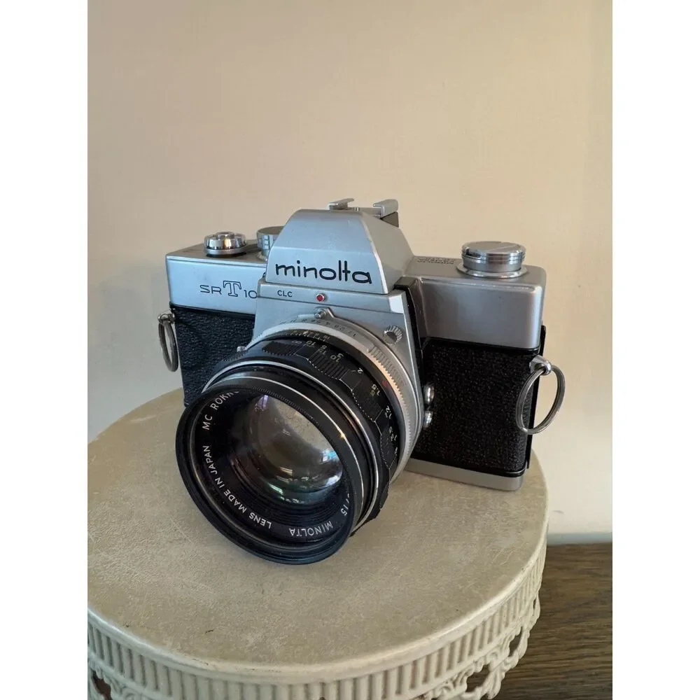 Vintage Minolta SrT 101 with Rokkor PF x 55 mm F1.7 lense great condition